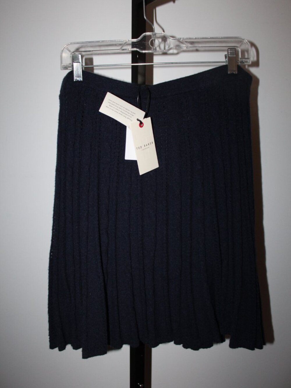 NWT Ted Baker Cable Stitch Pointelle Sweater Miniskirt L - Picture 7 of 7